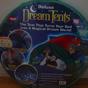 SOLD: Deluxe Dream Tents - Dinosaur Island w/ 2-in-1 Reading & Night Light - New